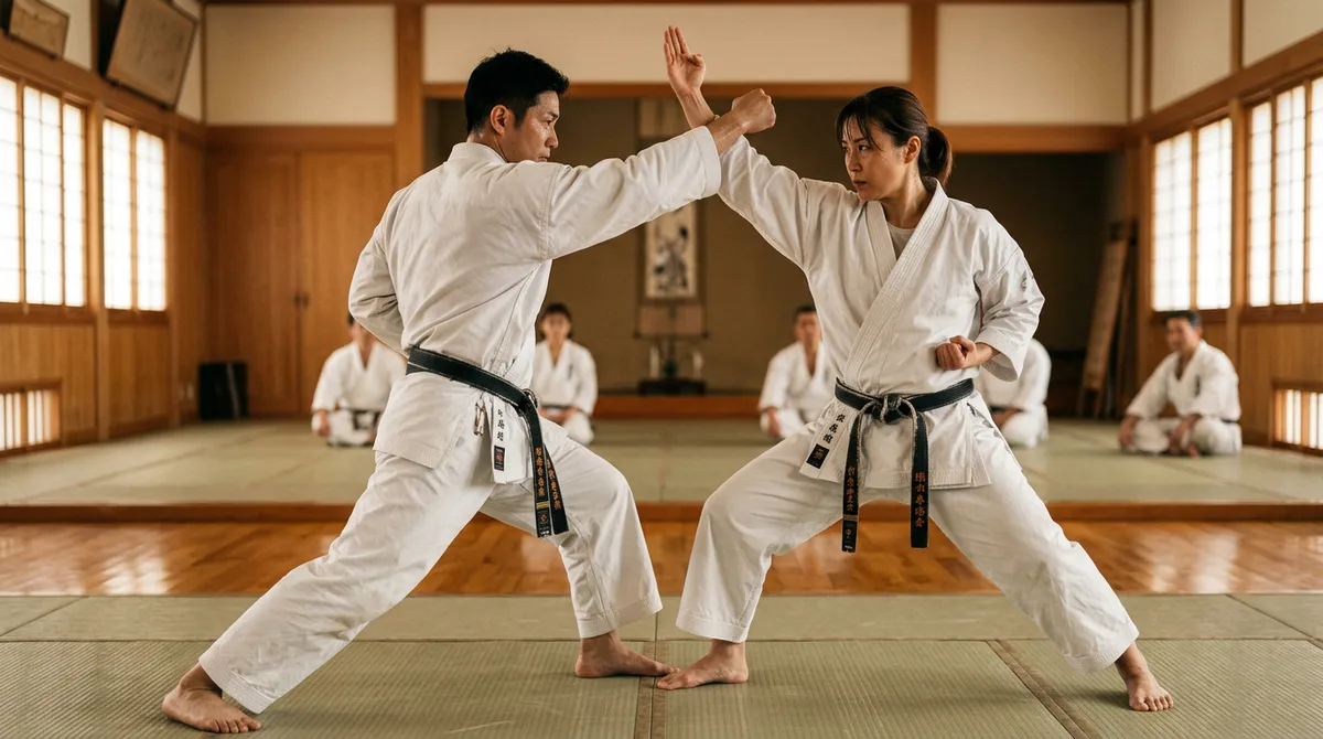 Karaté défense training : maîtriser la self-défense au dojo